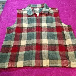 ✔ 5 for $25 Christopher & Banks zip up vest size Large